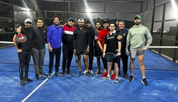 Babar Azam Plays Padel Tennis After Champions Trophy Exit | Watch Video